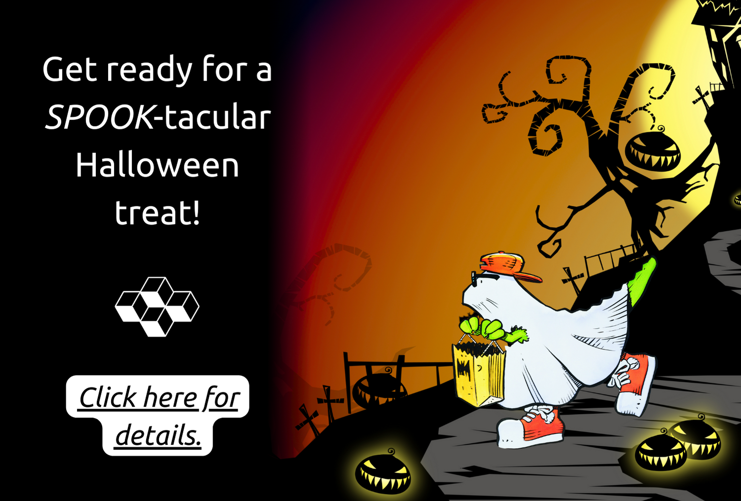 Savasaurus Club Halloween Mobile Website Banner