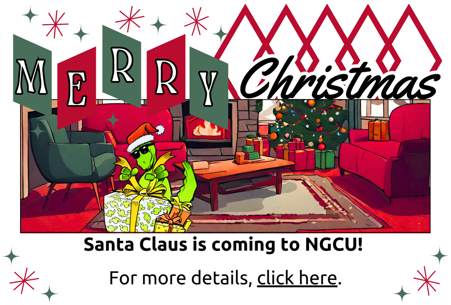 Christmas holiday living room.