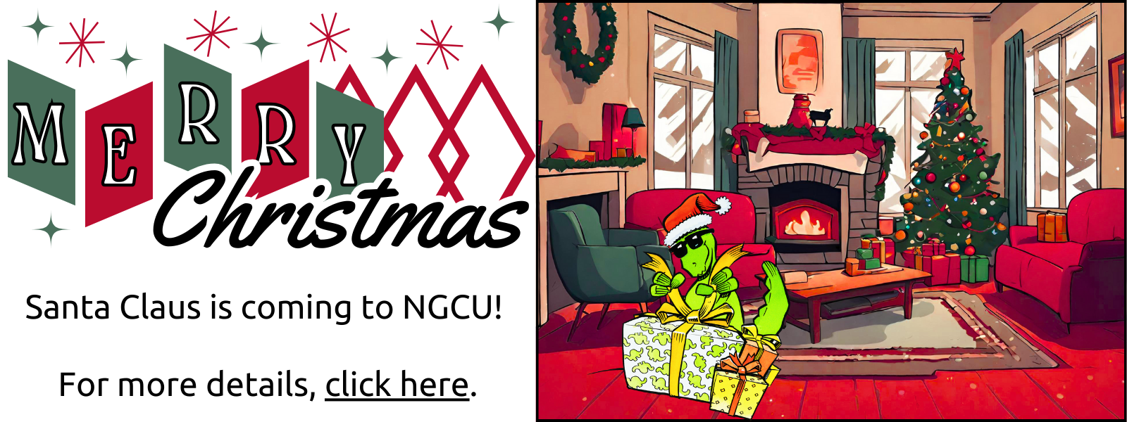 Christmas holiday living room.